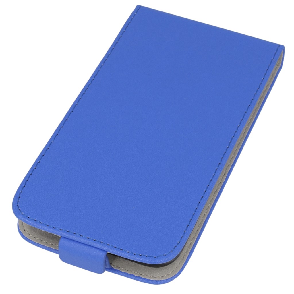 Pokrowiec z klapk na magnes Prestige Slim Flexi  niebieski HTC One E8