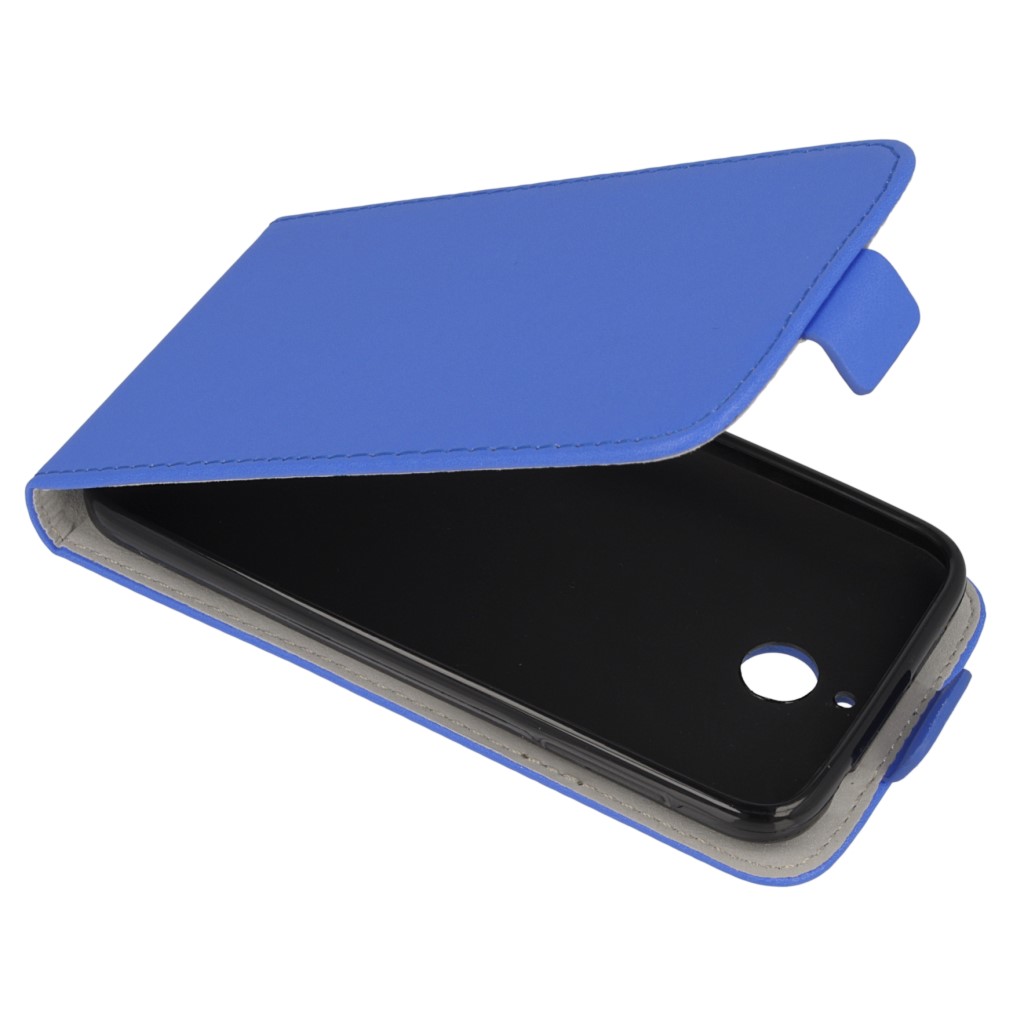 Pokrowiec z klapk na magnes Prestige Slim Flexi  niebieski HTC One E8 / 2