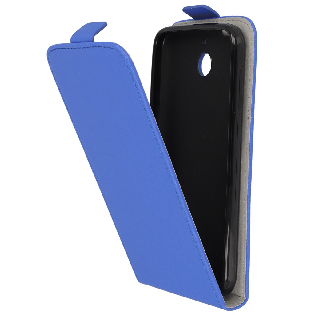 Pokrowiec z klapk na magnes Prestige Slim Flexi  niebieski HTC One E8 / 4