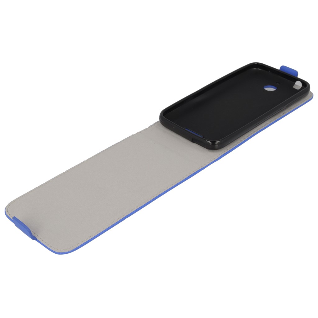 Pokrowiec z klapk na magnes Prestige Slim Flexi  niebieski HTC One E8 / 7
