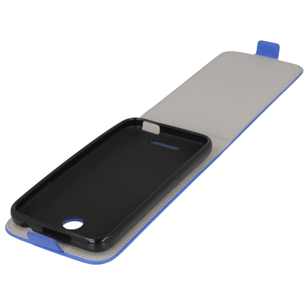 Pokrowiec z klapk na magnes Prestige Slim Flexi  niebieski HTC One E8 / 8