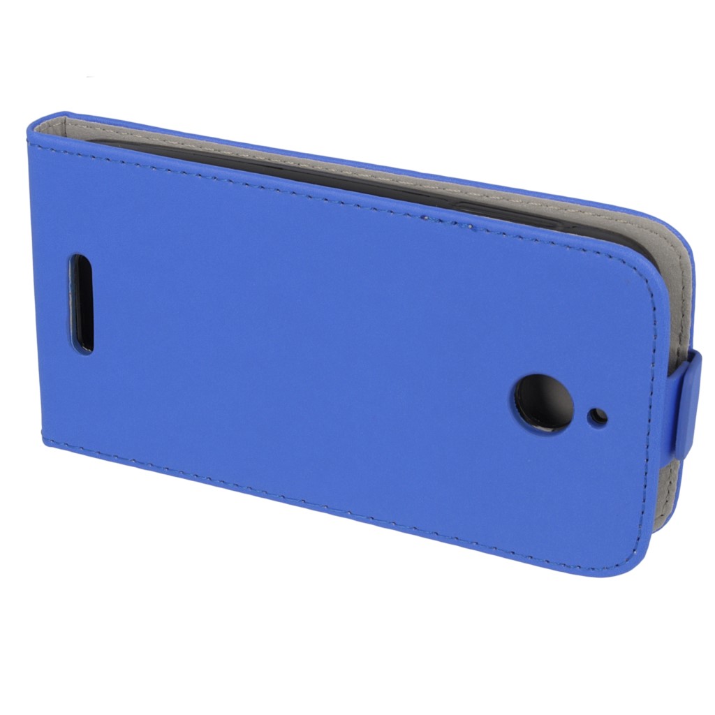 Pokrowiec z klapk na magnes Prestige Slim Flexi  niebieski HTC One E8 / 9