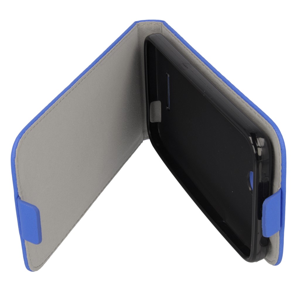 Pokrowiec z klapk na magnes Prestige Slim Flexi  niebieski HTC One E8 / 10
