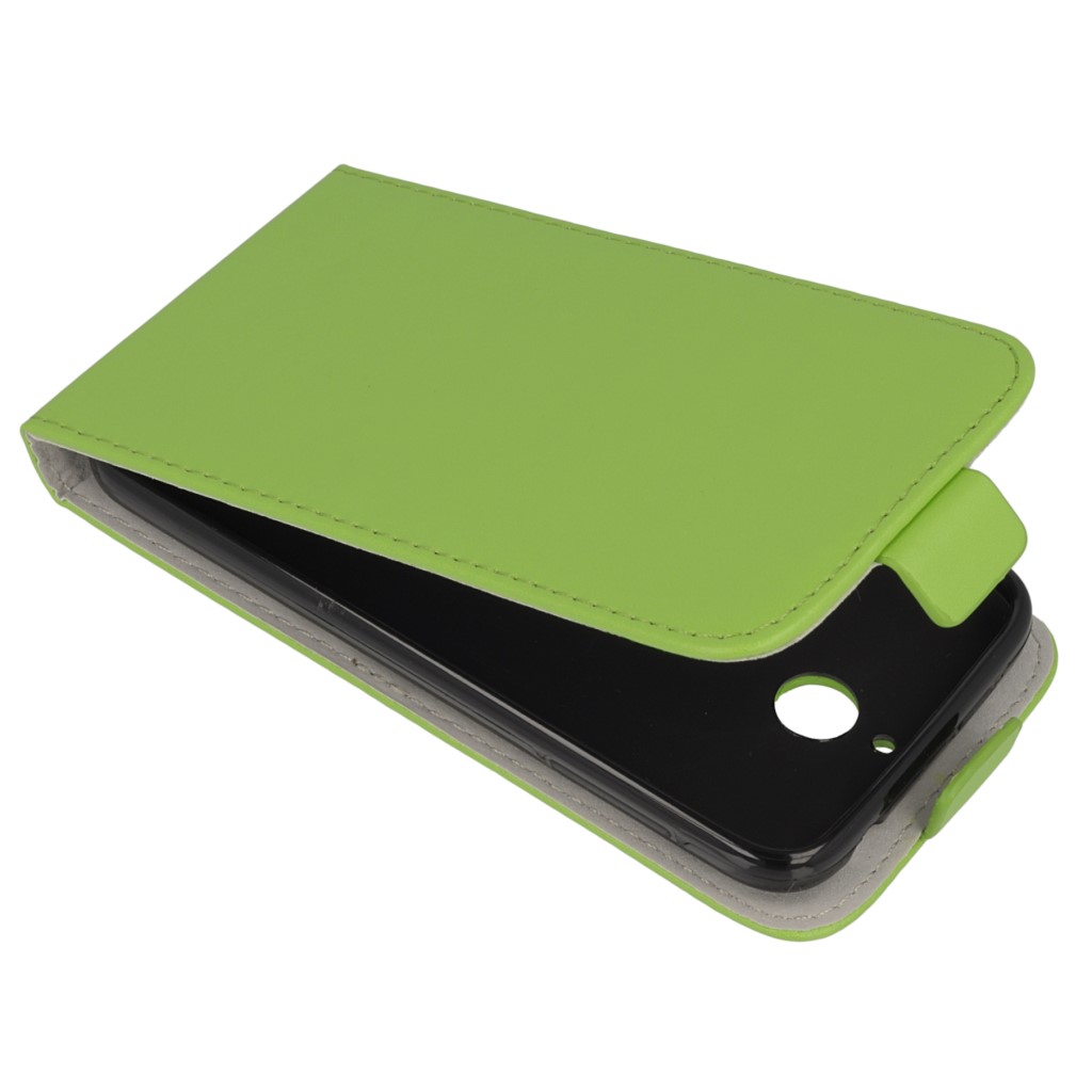 Pokrowiec z klapk na magnes Prestige Slim Flexi zielony HTC One E8 / 2