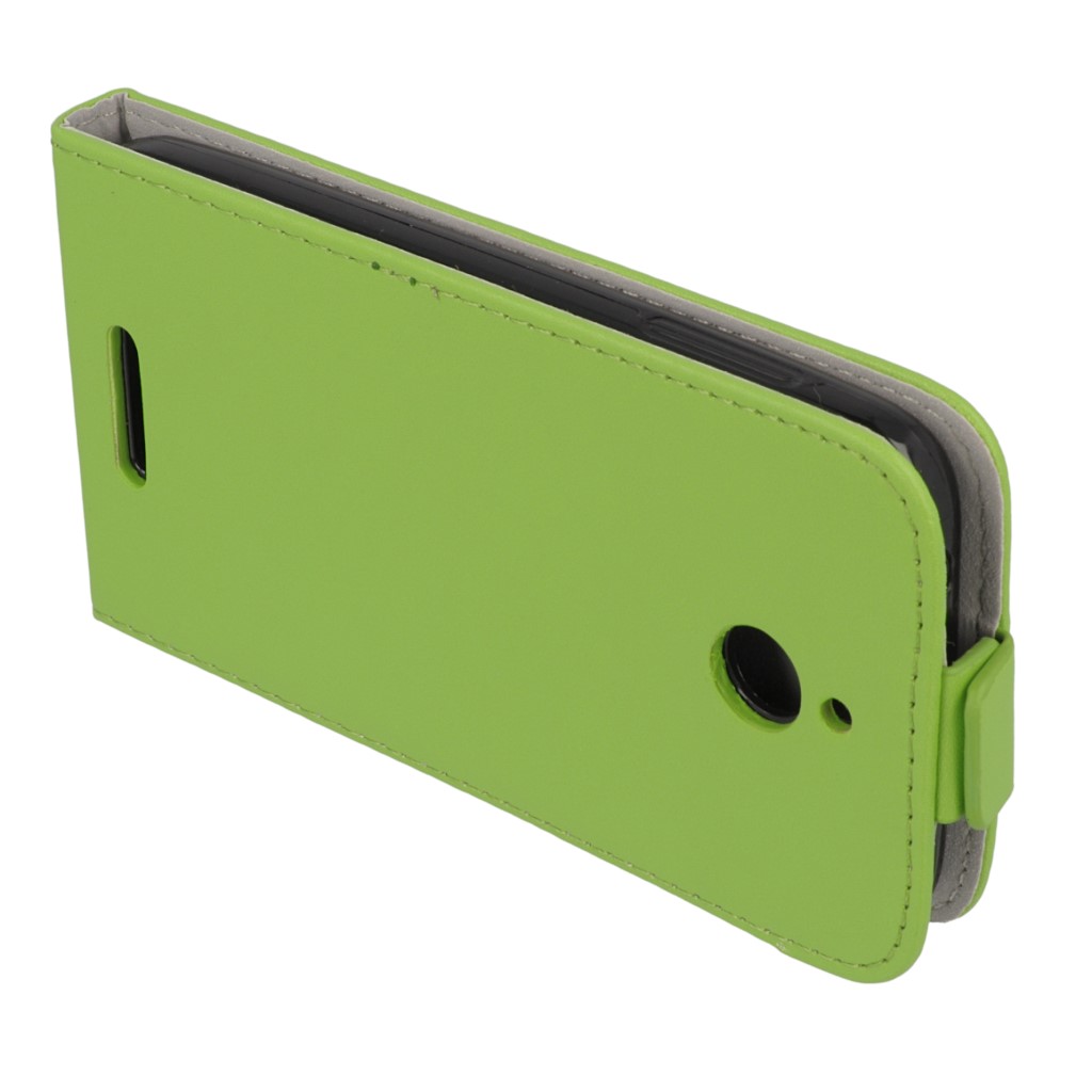 Pokrowiec z klapk na magnes Prestige Slim Flexi zielony HTC One E8 / 8