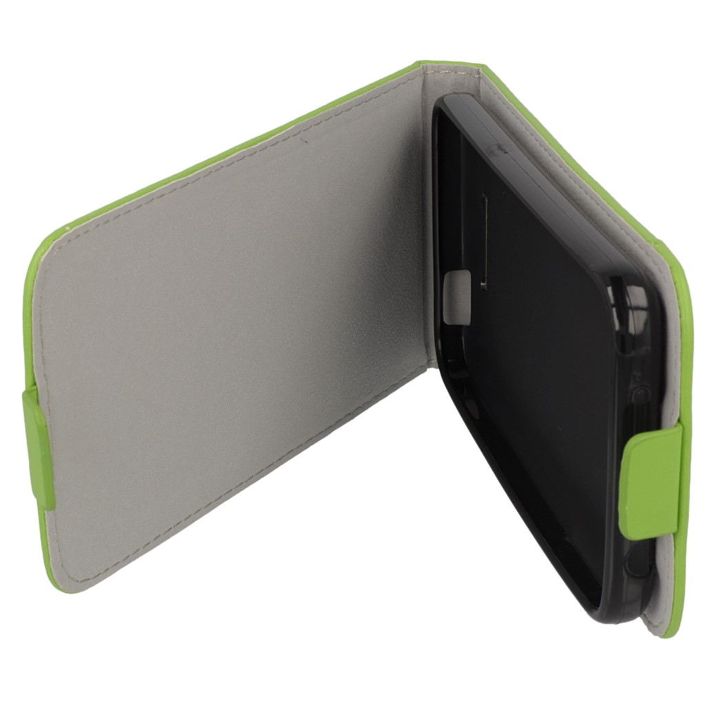 Pokrowiec z klapk na magnes Prestige Slim Flexi zielony HTC One E8 / 9