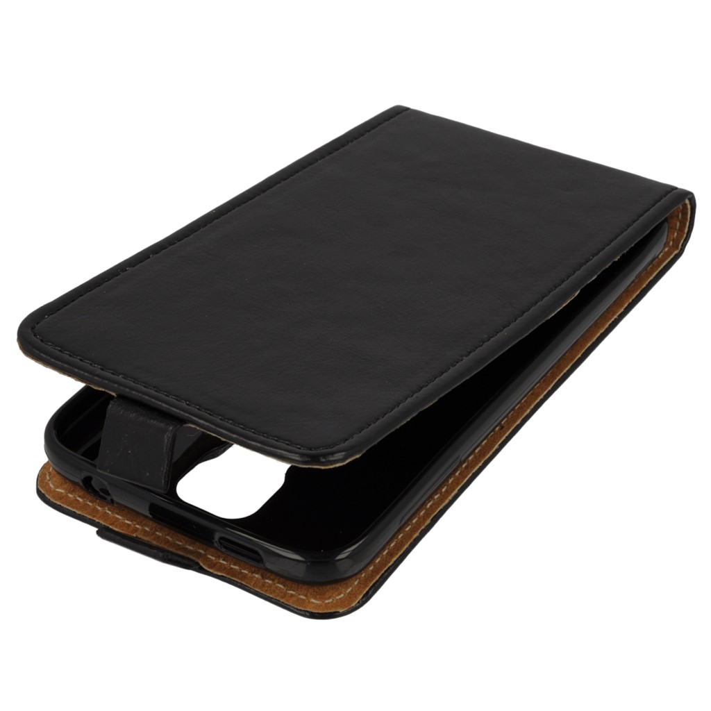 Pokrowiec z klapk na magnes Prestige Slim Flexi czarny SAMSUNG Galaxy S5 Neo