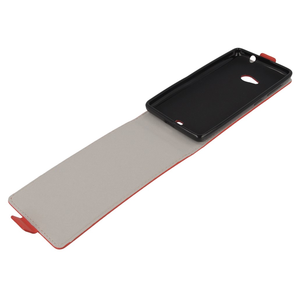 Pokrowiec z klapk na magnes Prestige Slim Flexi czerwony NOKIA Lumia 735 / 7