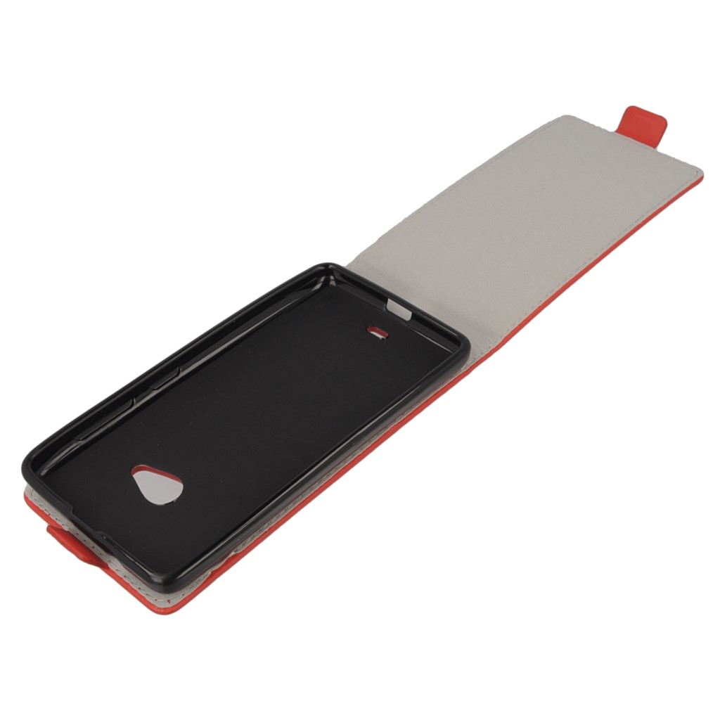 Pokrowiec z klapk na magnes Prestige Slim Flexi czerwony NOKIA Lumia 530 / 8