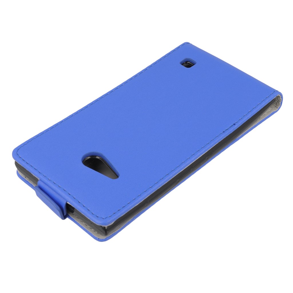 Pokrowiec z klapk na magnes Prestige Slim Flexi  niebieski NOKIA Lumia 730 / 5