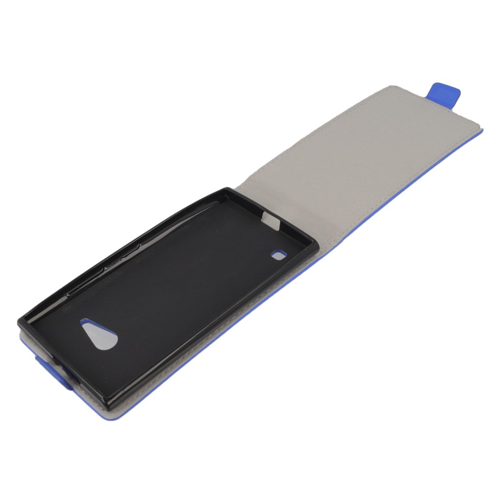 Pokrowiec z klapk na magnes Prestige Slim Flexi  niebieski NOKIA Lumia 730 / 9