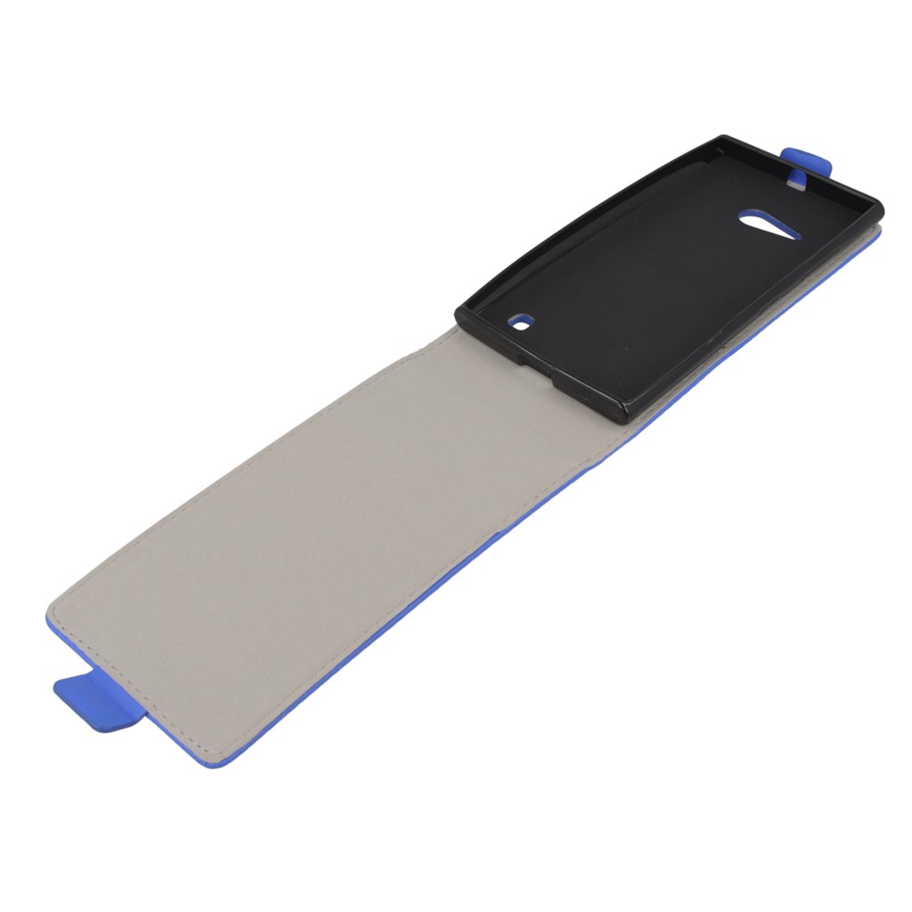 Pokrowiec z klapk na magnes Prestige Slim Flexi  niebieski NOKIA Lumia 730 / 10