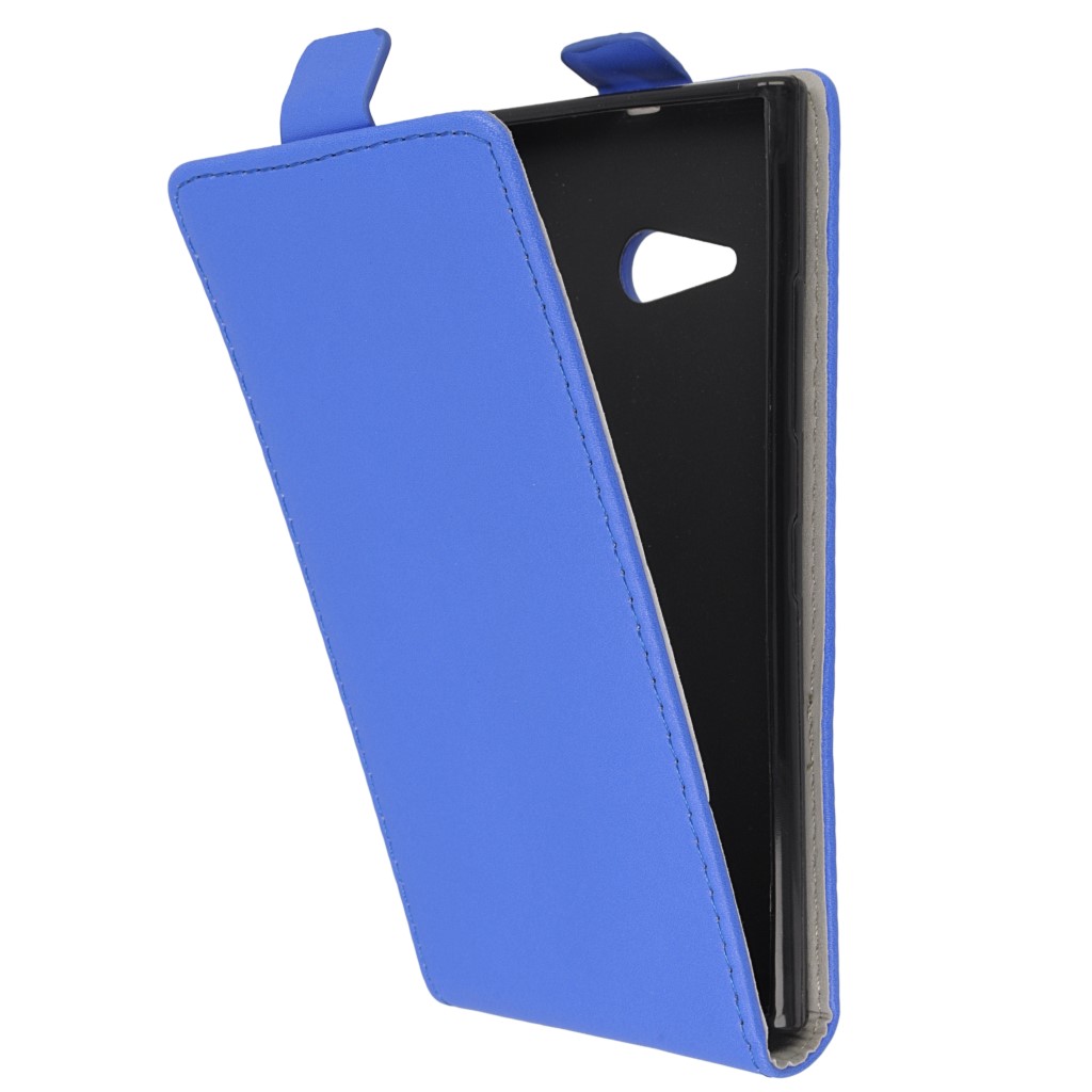 Pokrowiec z klapk na magnes Prestige Slim Flexi  niebieski NOKIA Lumia 730 / 11