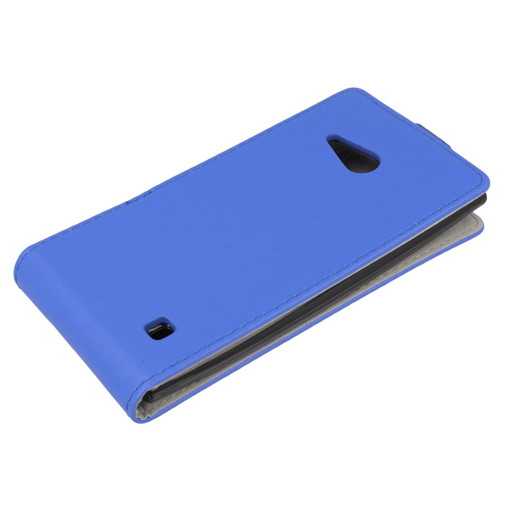 Pokrowiec z klapk na magnes Prestige Slim Flexi  niebieski NOKIA Lumia 730 / 4