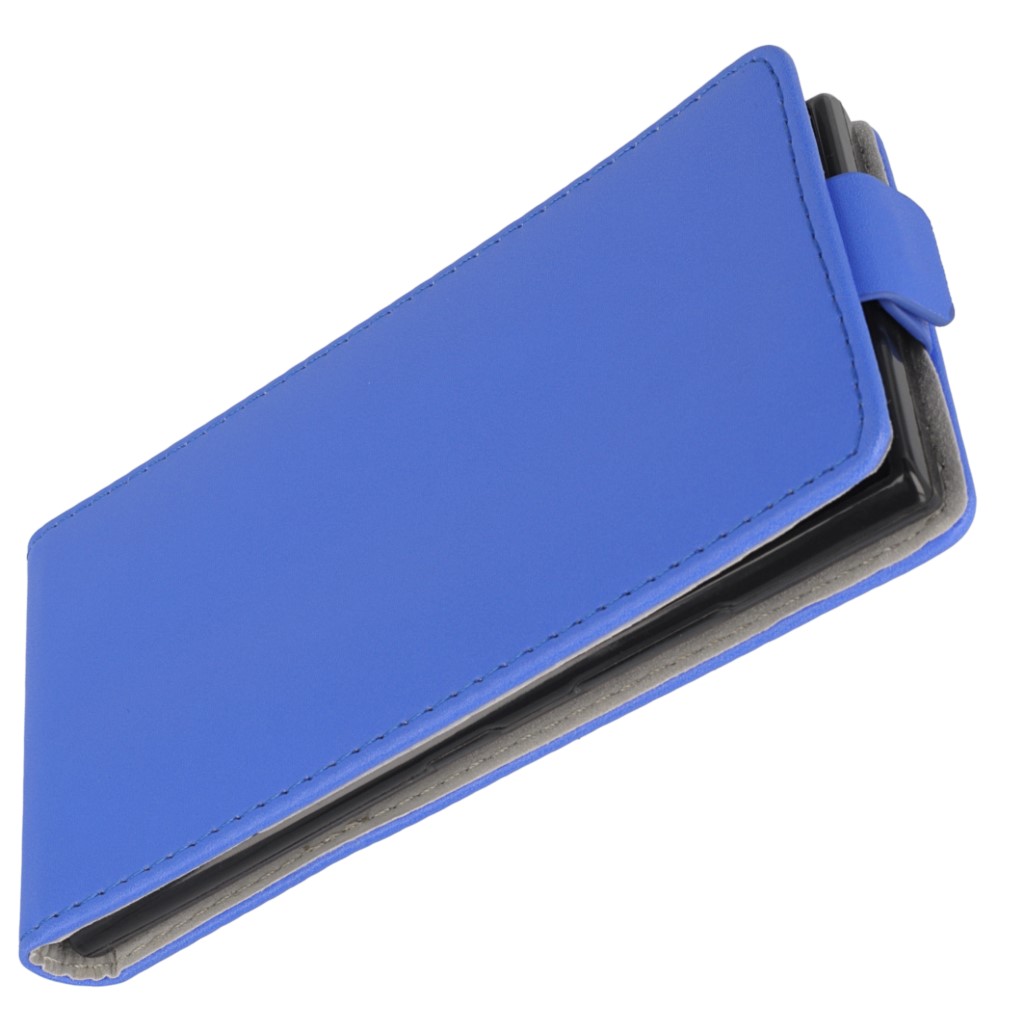 Pokrowiec z klapk na magnes Prestige Slim Flexi  niebieski NOKIA Lumia 730 / 6