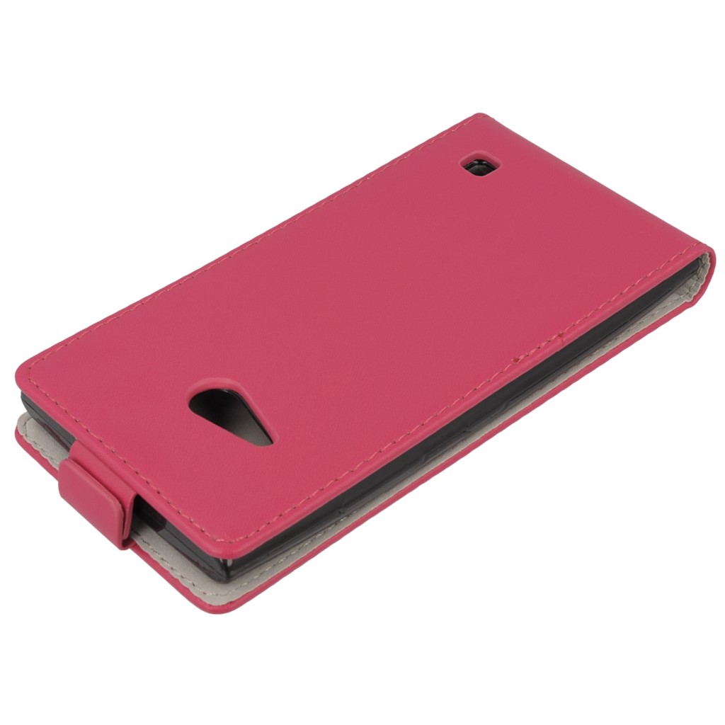 Pokrowiec z klapk na magnes Prestige Slim Flexi rowy NOKIA Lumia 530 / 5