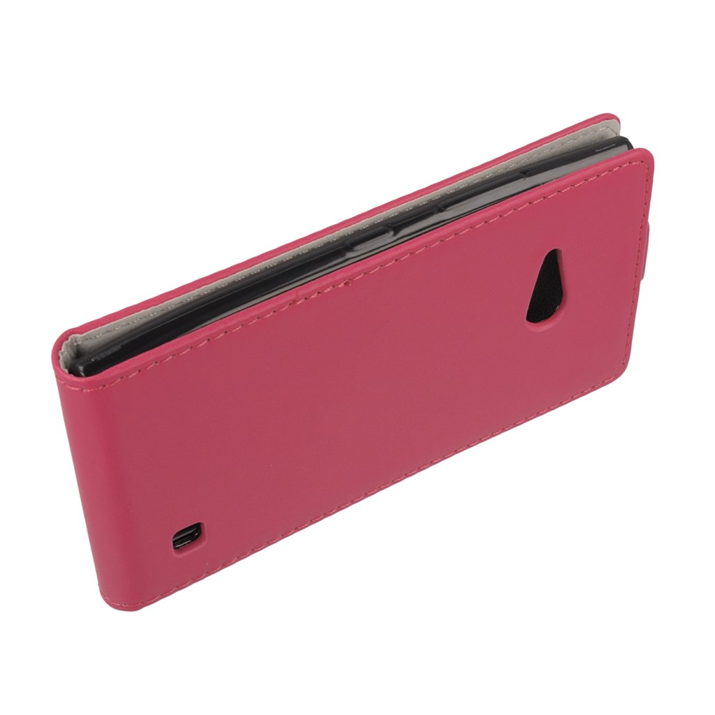 Pokrowiec z klapk na magnes Prestige Slim Flexi rowy NOKIA Lumia 530 / 7