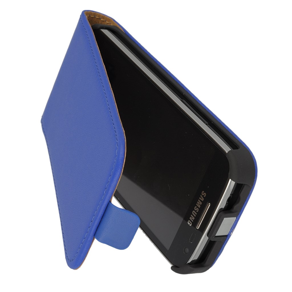 Pokrowiec z klapk na magnes Prestige Slim niebieski SAMSUNG Galaxy Core LTE / 2