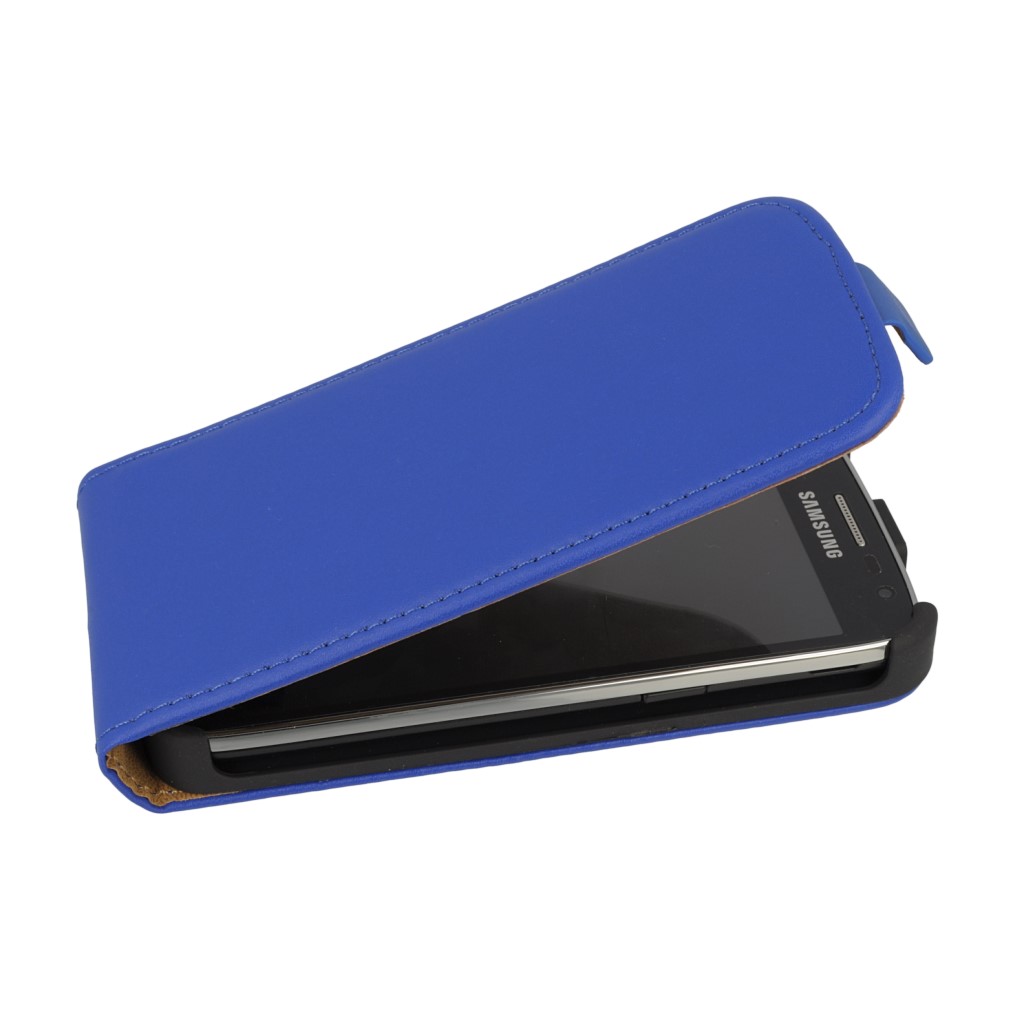 Pokrowiec z klapk na magnes Prestige Slim niebieski SAMSUNG Galaxy Core LTE / 3