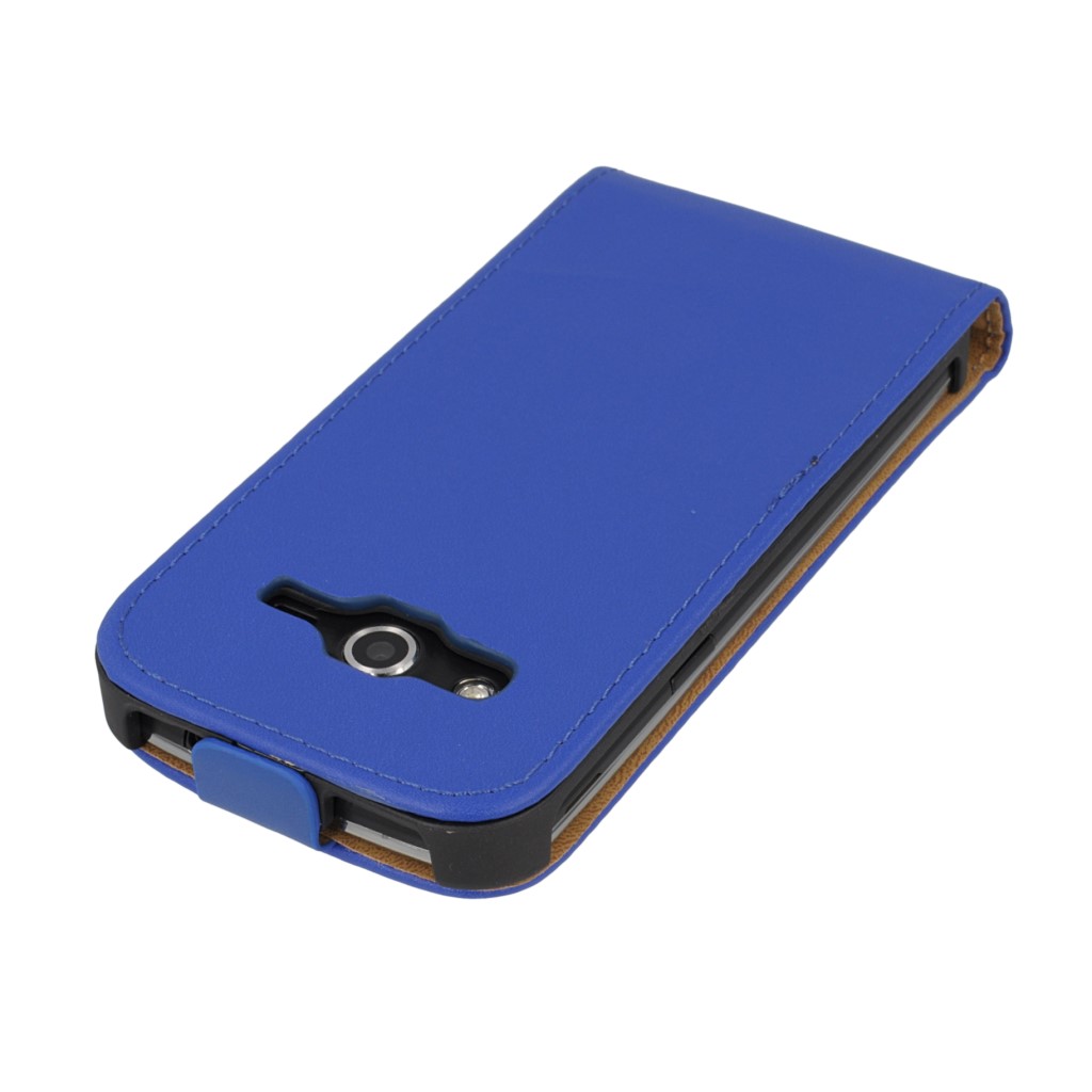 Pokrowiec z klapk na magnes Prestige Slim niebieski SAMSUNG Galaxy Core LTE / 7