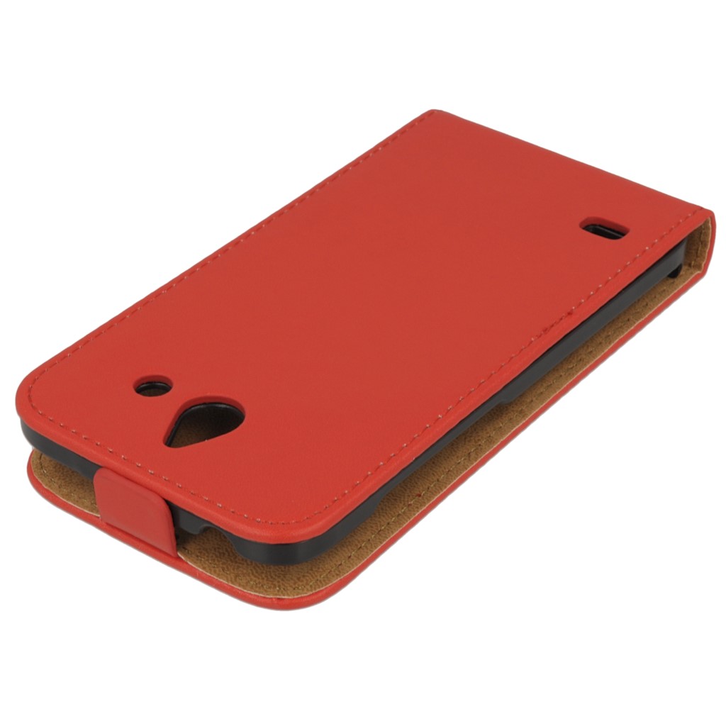 Pokrowiec z klapk na magnes Prestige Slim czerwony HUAWEI Ascend Y550 LTE / 4
