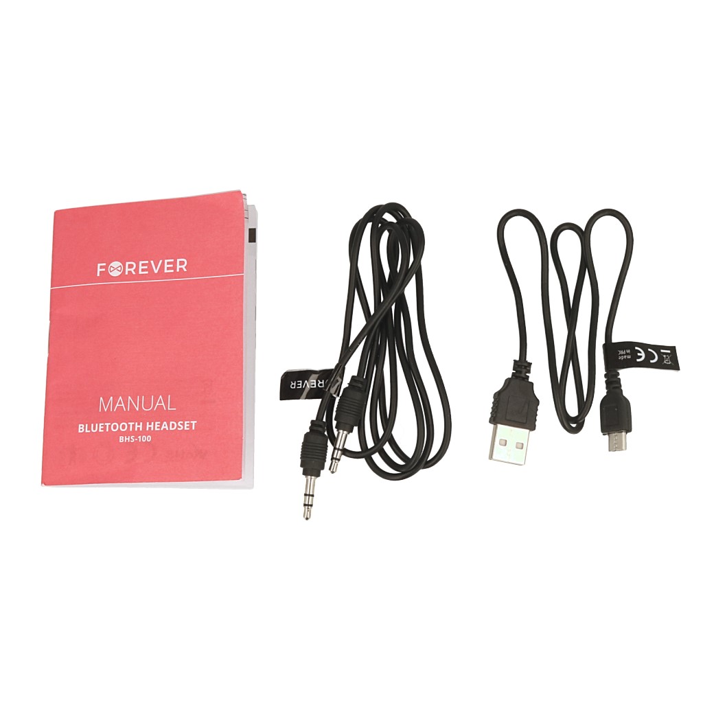 Suchawki nauszne Bluetooth Forever BHS-100 czarne ASUS ZenFone Max Pro M2 / 12