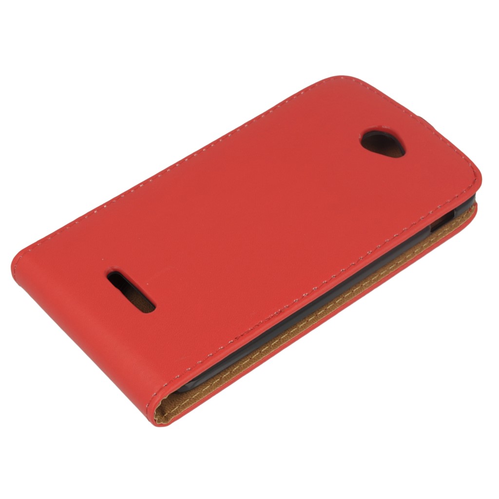 Pokrowiec z klapk na magnes Prestige Slim Flexi czerwony SONY Xperia E4 / 2