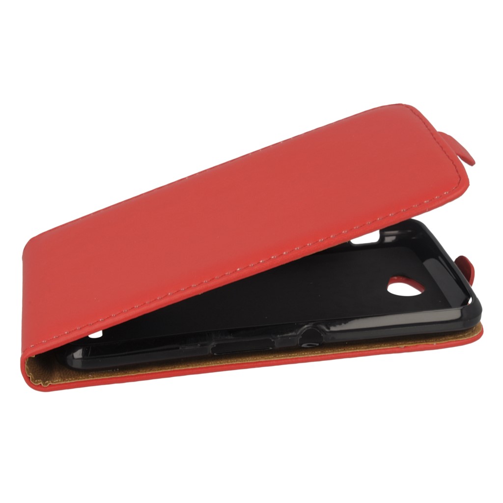Pokrowiec z klapk na magnes Prestige Slim Flexi czerwony SONY Xperia E4 / 3