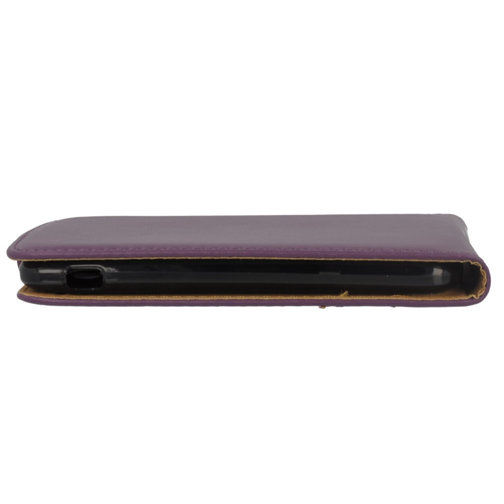 Pokrowiec z klapk na magnes Prestige Slim Flexi fioletowy SONY Xperia E4 / 7