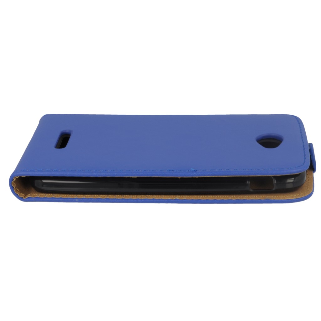 Pokrowiec z klapk na magnes Prestige Slim Flexi niebieski SONY Xperia E4 / 6