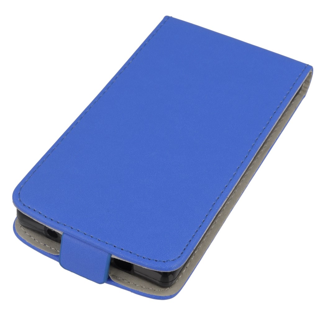 Pokrowiec z klapk na magnes Prestige Slim Flexi niebieski SONY Xperia Z5 Compact / 2