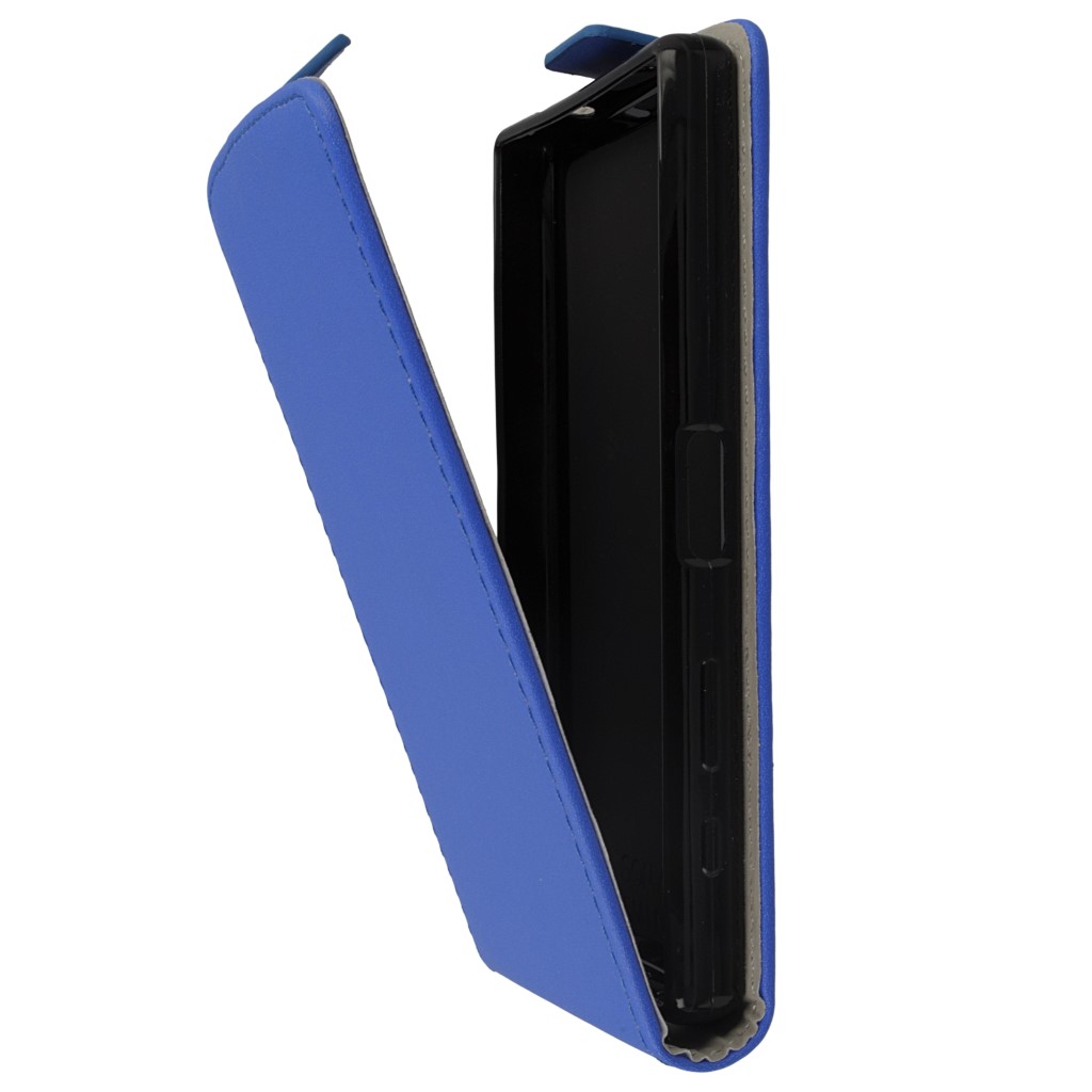 Pokrowiec z klapk na magnes Prestige Slim Flexi niebieski SONY Xperia Z5 Compact / 7