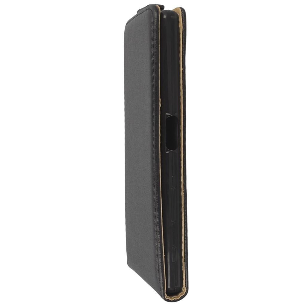 Pokrowiec z klapk na magnes Prestige Slim Flexi czarny SONY Xperia Z5 / 6