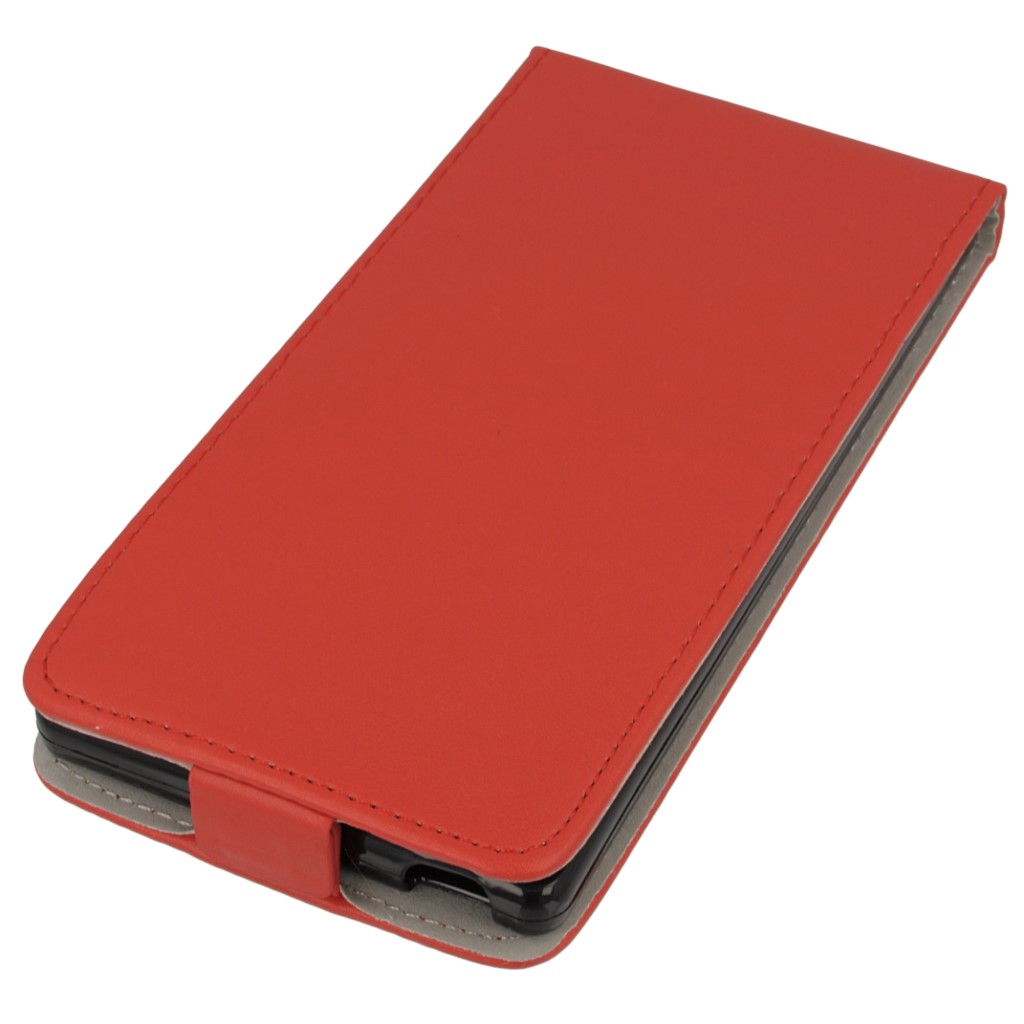 Pokrowiec z klapk na magnes Prestige Slim Flexi czerwony SONY Xperia Z5 / 2