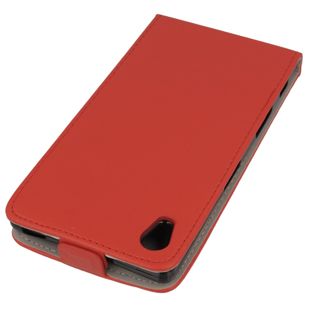 Pokrowiec z klapk na magnes Prestige Slim Flexi czerwony SONY Xperia Z5 / 4