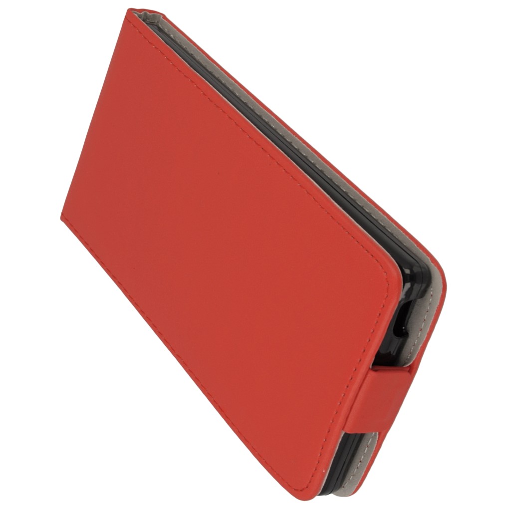 Pokrowiec z klapk na magnes Prestige Slim Flexi czerwony SONY Xperia Z5 / 8