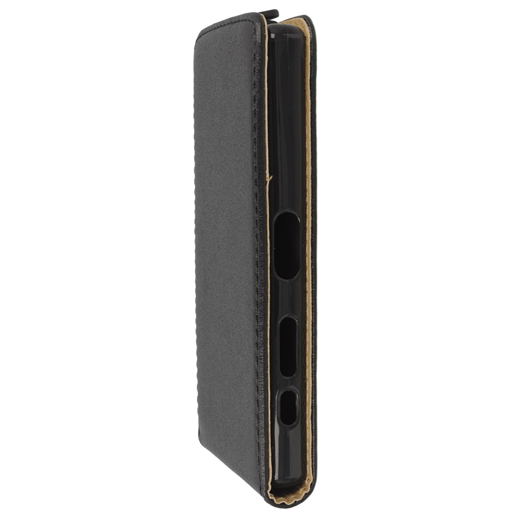 Pokrowiec z klapk na magnes Prestige Slim Flexi czarny SONY Xperia Z5 Compact / 6