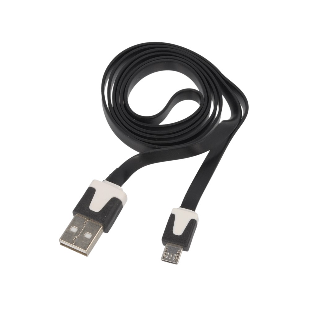 Kabel USB paski 1m microUSB czarny HTC Desire 620