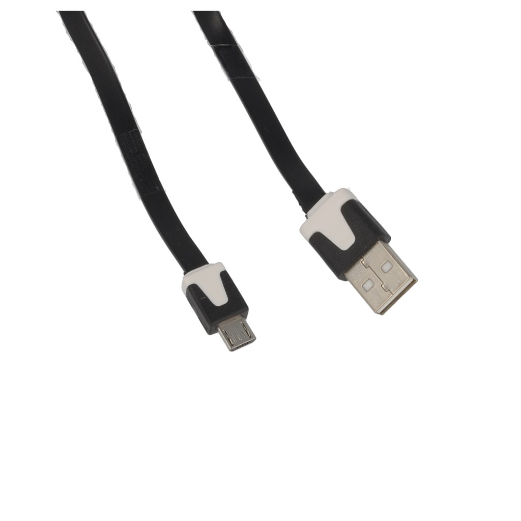 Kabel USB paski 1m microUSB czarny HTC Desire S / 2