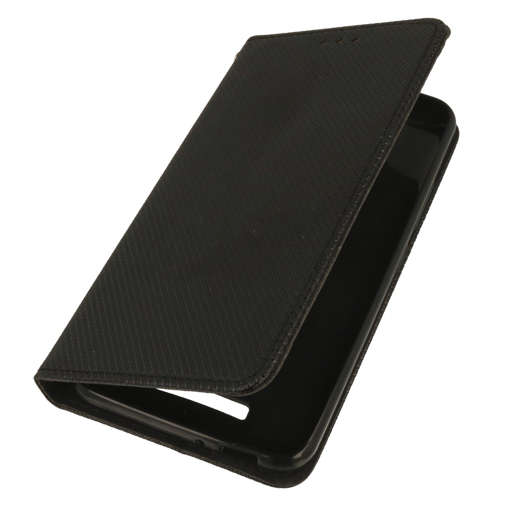 Pokrowiec etui z klapk Magnet Book czarne ASUS Zenfone 3 Max ZC520TL