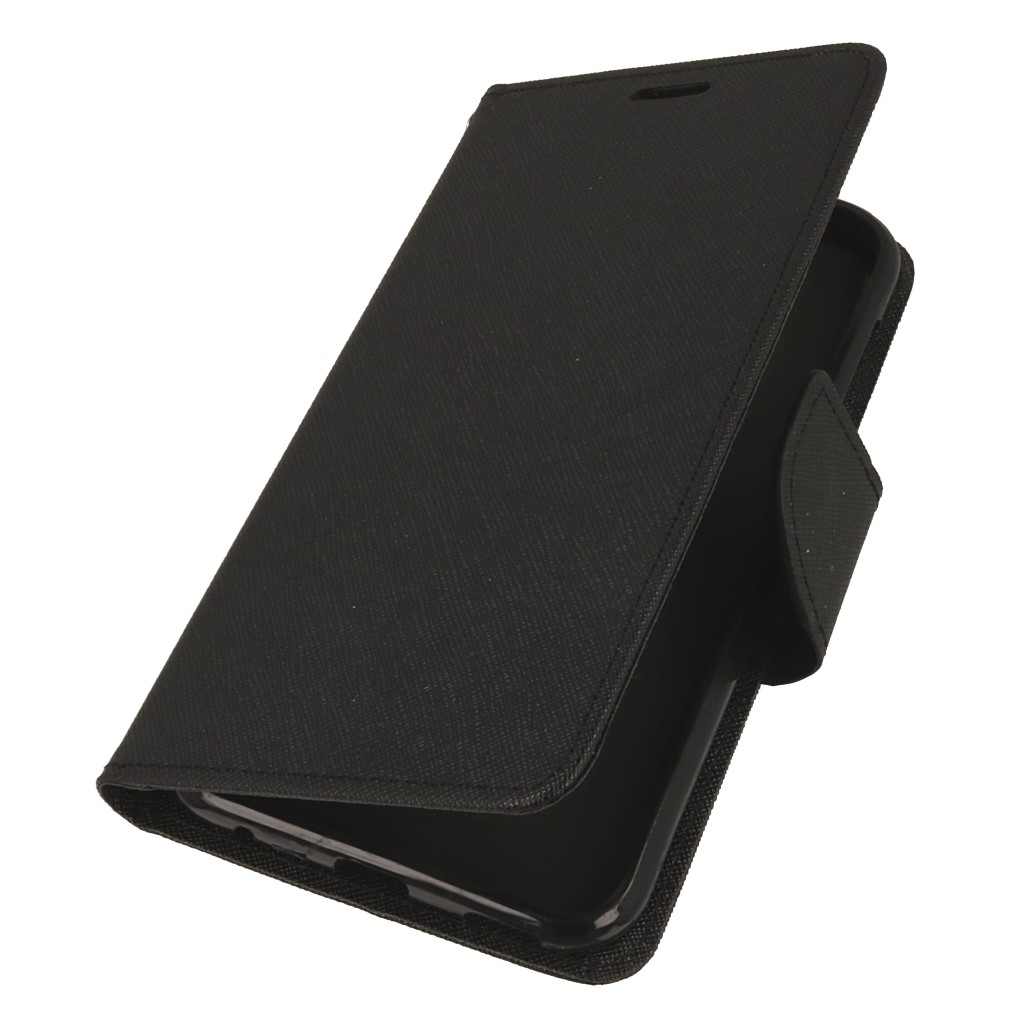 Pokrowiec etui z klapk na magnes Fancy Case czarne ASUS Zenfone 4 Selfie Pro ZD552KL
