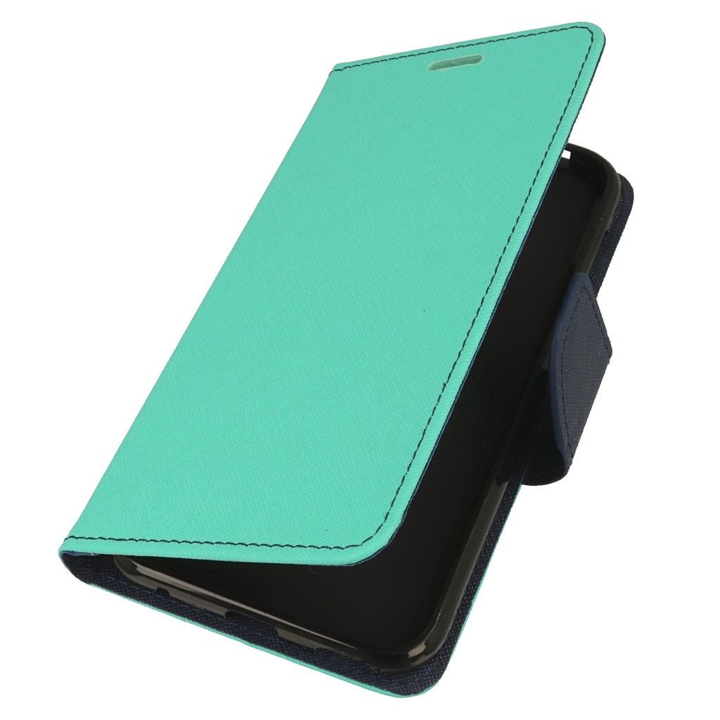 Pokrowiec etui z klapk na magnes Fancy Case mitowo-granatowe ASUS Zenfone 4 Selfie Pro ZD552KL