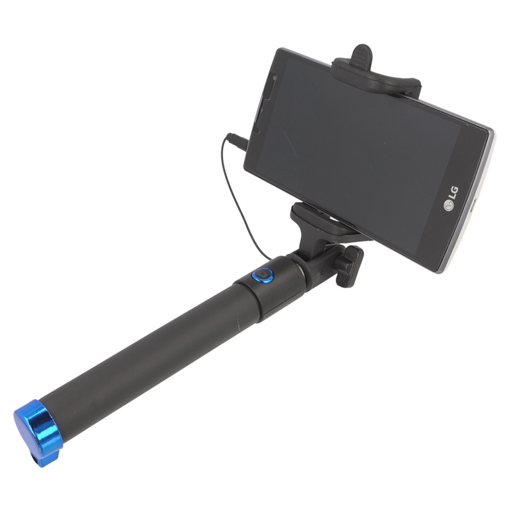 Statyw wysignik selfie Pilot w rczce Premium niebieski LG K30 2019