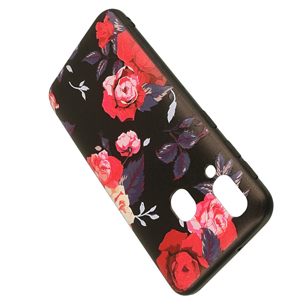 Pokrowiec etui Spring Flowers 3D czarne APPLE iPhone 12 Mini / 2
