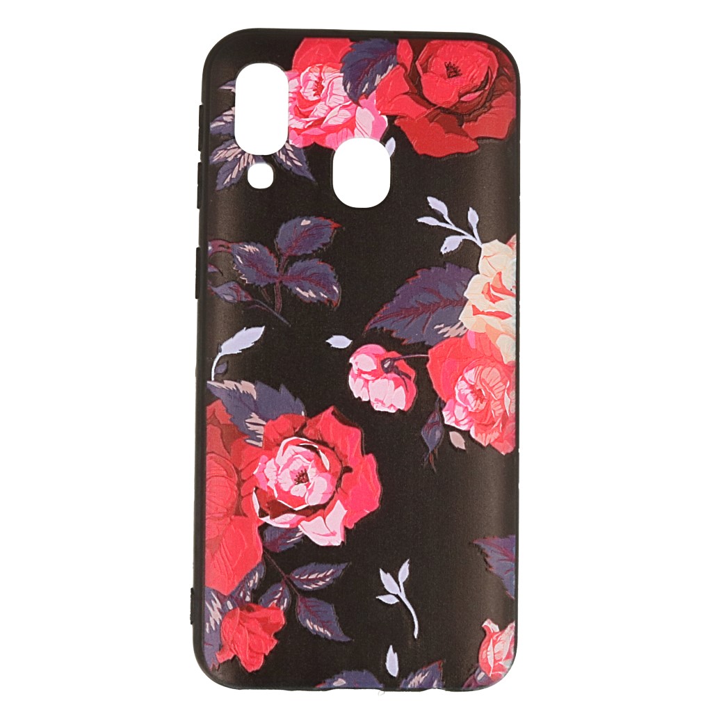 Pokrowiec etui Spring Flowers 3D czarne APPLE iPhone 12 / 4