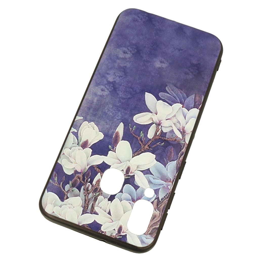 Pokrowiec etui Spring Flowers 3D niebieskie SAMSUNG Galaxy A72 / 2