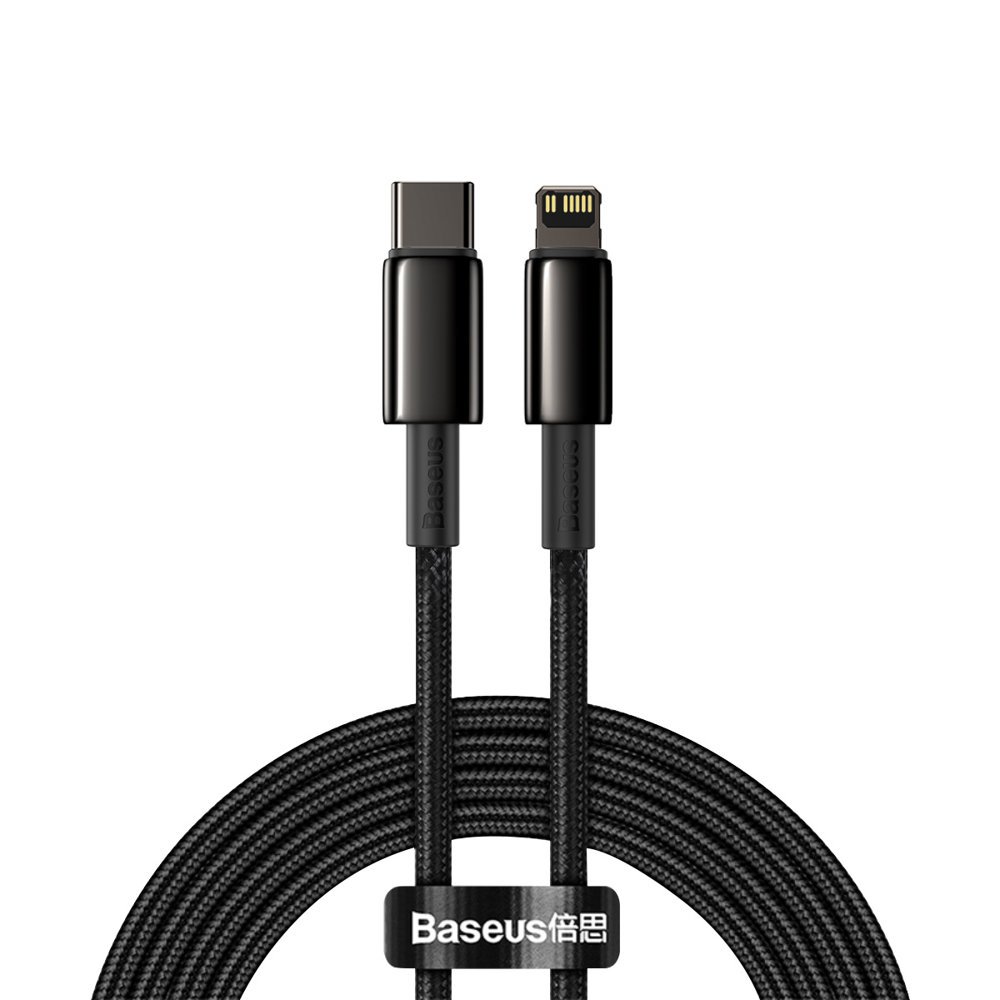 Kabel USB Baseus Cafule CATLWJ-A01 Typ-C na Lightning 2m 20W czarny
