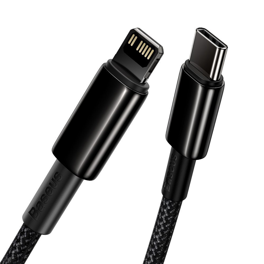 Kabel USB Baseus Cafule CATLWJ-A01 Typ-C na Lightning 2m 20W czarny APPLE iPhone 14 Pro Max / 2
