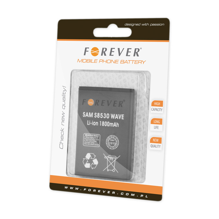 Bateria Forever 1600mAh SAMSUNG GT-S5690 Galaxy Xcover