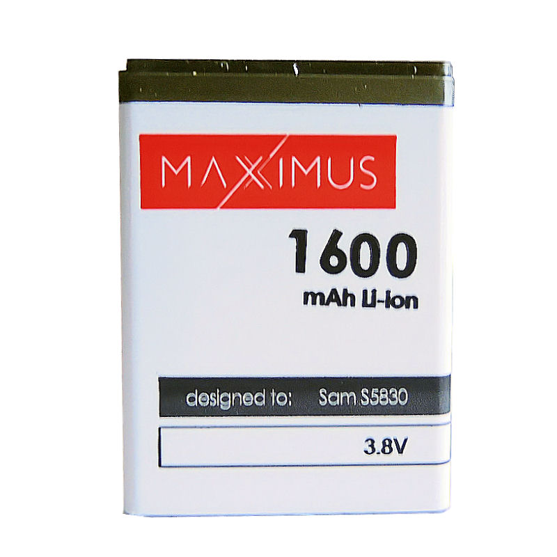 Bateria MAXXIMUS 1600mAh SAMSUNG GT-S5830 Galaxy Ace